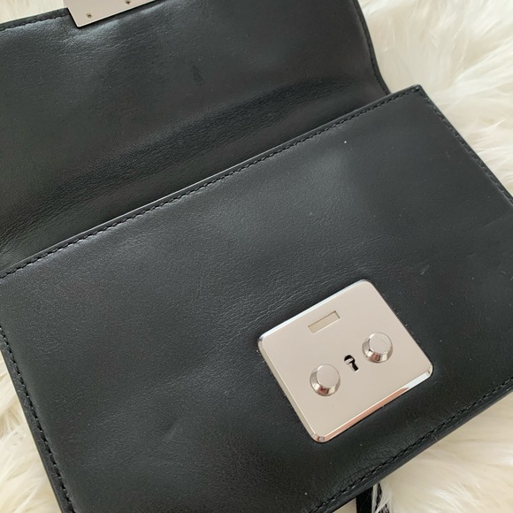 MICHAEL KORS Black & Silver Envelope Clutch - Picture 3 of 7